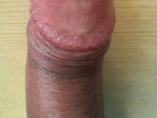 A photo of my hard thick cock.