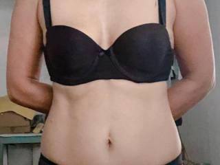 Do you like basic black? My new bra and panty.  E