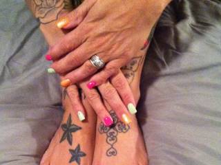 Hot, whom ever made it !!!!!!!!!!!  love the Feet Hand's & Tat's