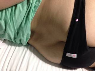 I love her butt crack showing over her cute little panties! ***Playtime with my beloved sub girlfriend N.