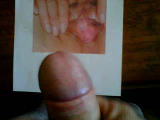 Thank you so much honey,I could almost feel your hot cum on my spread pussy!