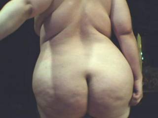 damn, hot big ass ! i wanna spank u'r fatty ass, i wanna put my hardcock berween u'r cheeks and fuck u doggy style deep and hard and a wanna cum all over u'r big round ass too !