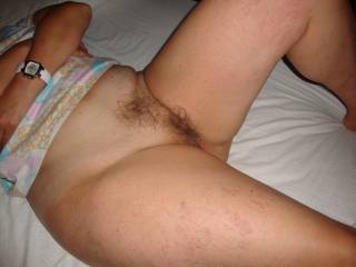 hairy pussy of my wife Maggy