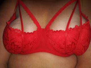One of her beautiful bra\'s What great tit\'s she has
