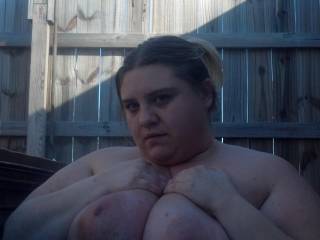 me in the hot tub