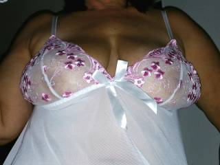 See thru intimate wear is very erotic.
Love those titties. 
Would want you to sit your spicy brown pussy on my face