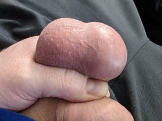 My big balls and small limp cock