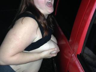 she keyed my truck with her nipples