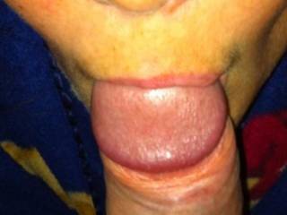 Cumming in her mouth after a great BJ. She wouldn\'t let go!!