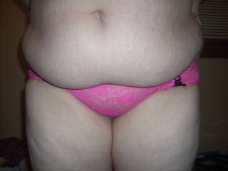 pink lace bikini front side pic, if you are interested these panties are still available.