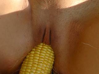 More pics of my pussy buttering the corn