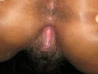 mmm those delightful plump pussy lips look VERY tasty! As does that gorgeous little brown asshole. It would be a sheer delight to lick and tongue fuck you in both ass and pussy before hubby and I slide our hard cocks inside you together filling you all the way up! Do those thoughts turn you two on?