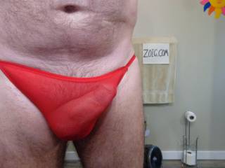 My red panties, so sexy!