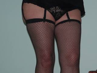 I have been asked to show more of me in fishnets and black.