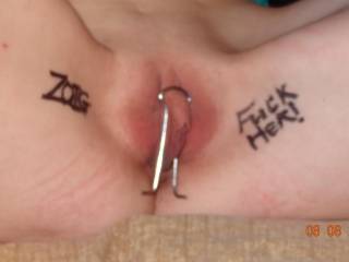 I made this clit clamp and put it on my fuck slave. Like it?