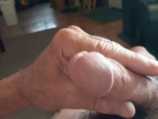 Another fantastic slow stroke cum and orgasm out of my shy of six inch cock.