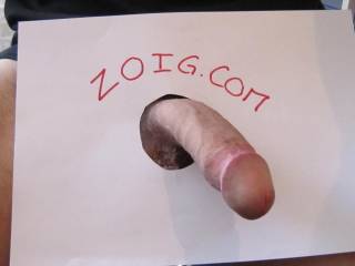 putting my dick through my DIY zoig.com glory hole ;-) message me if you\'d like to do fun stuff to it