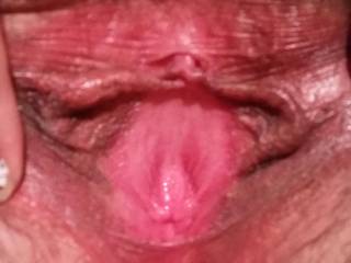 That does look super tight! Goddamn I would love to slide my hard, throbbing cock in her!! :)