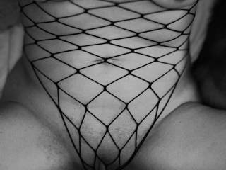 I love the way fishnet makes my pussy really stand out