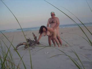 couple of years back, fucking at the nude beach, at sunset, it\'s not really allowed but if you walk far enough and wait long enough, you can enjoy some outdoor fucking. Nice to think about in the middle of winter.