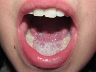 I love the taste of his cum!! Would any other women want to have a taste of him?