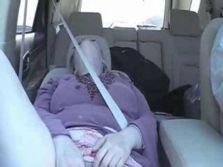 my slut in the car on the way back dinner she wasn\'t wearing panties.....how would you use her no limits