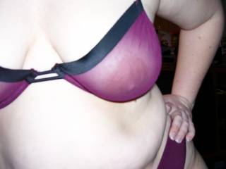 Gotta love this bra...Lupo's wife's nipples look so suckable in it!