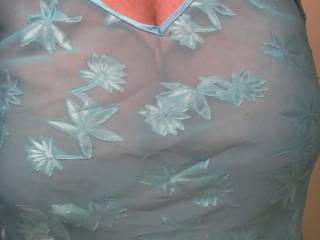 Baby blue see through.  Can you see what's under it?