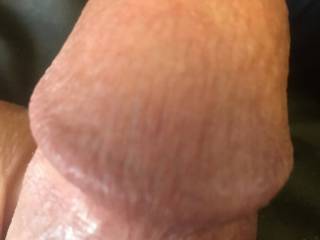 Hubby’s beautiful cock head - love to kiss it