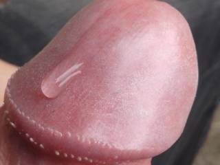 Dripping Precum close up