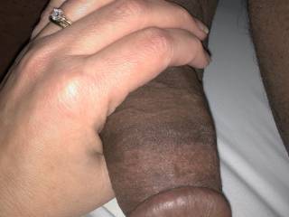 hotwife showing off ring for her hubby