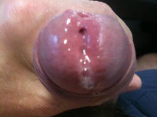 All wet n sticky with pre cum! who wants to taste? comments please xx