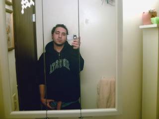 Quick snapshot of myself in my bathroom 1.19.12