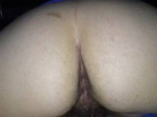 My wife bending her big sexy ass over so I can jerk to her!!