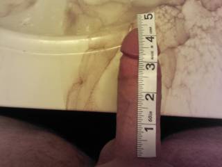 quick measure before jerking, just under 4 1/2 hard.