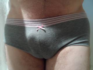 She didn\'t know I found them, or tried them on, but it felt great knowing my cock was where her pussy was