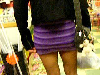 out shopping in blackpool, flashing when possible
wearing my fav, barely black sher tights with no panties