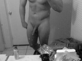 Very sexy body...rock hard.  Nice cock too!