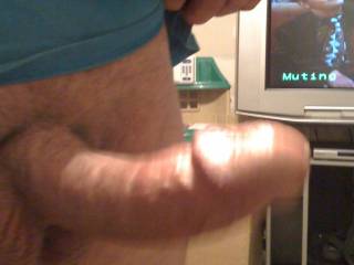 Hubby's Dick Who wants to ride it?