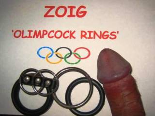hmmm me likes ...i got an idea that would suit your cock and rings lol ..you keep ya cock hard and I'll see if i can play hoopla...throwing the rings onto it ..hehe now that'd be a fun olympic event haha x