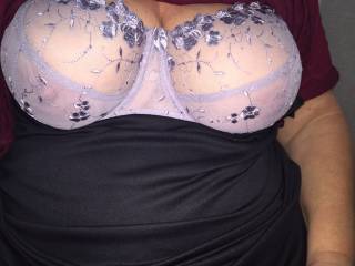 soooo sexy, a gorgeous pair of tits straining the material of a sexy bra...I would give anything to cover you in thick hot cum