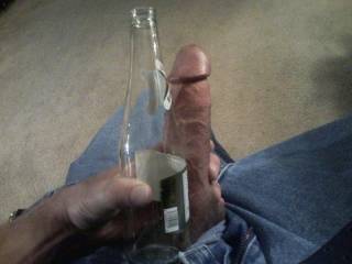 big as a beer bottle