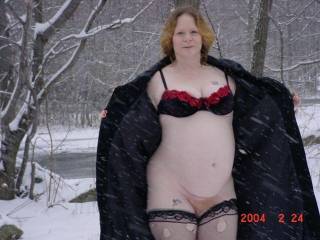 My wife pregnant and still flashing