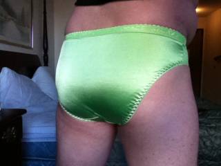 Love how your ass looks in your sexy satin panties and you have so many that look delicious on you. Love to grind my hard cock against your panty covered ass till I cum.

What do you think? Are you up for a little panty grind?