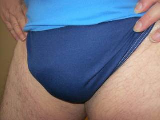 My big bulge in my tight blue briefs for all you undies lovers