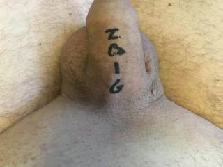 Pic of my limp cock nad balls for ZOIG