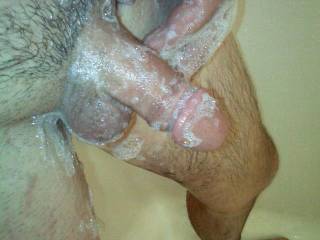 Hubby in the shower