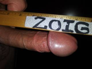 Not easy to measure a HARD, curved cock with a straight ruler! 📏 🍌 Good enough? 💭