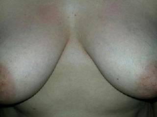 My wifes tits. Let her know what you think of them.