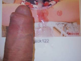 Awesome cock and wow big load of cum all over my wet pussy thank you baby